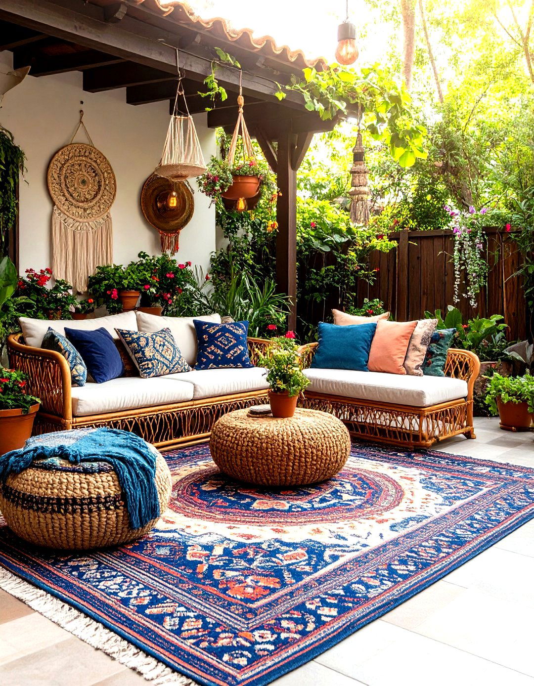 Bohemian Inspired Outside Patio - 30 outside patio ideas