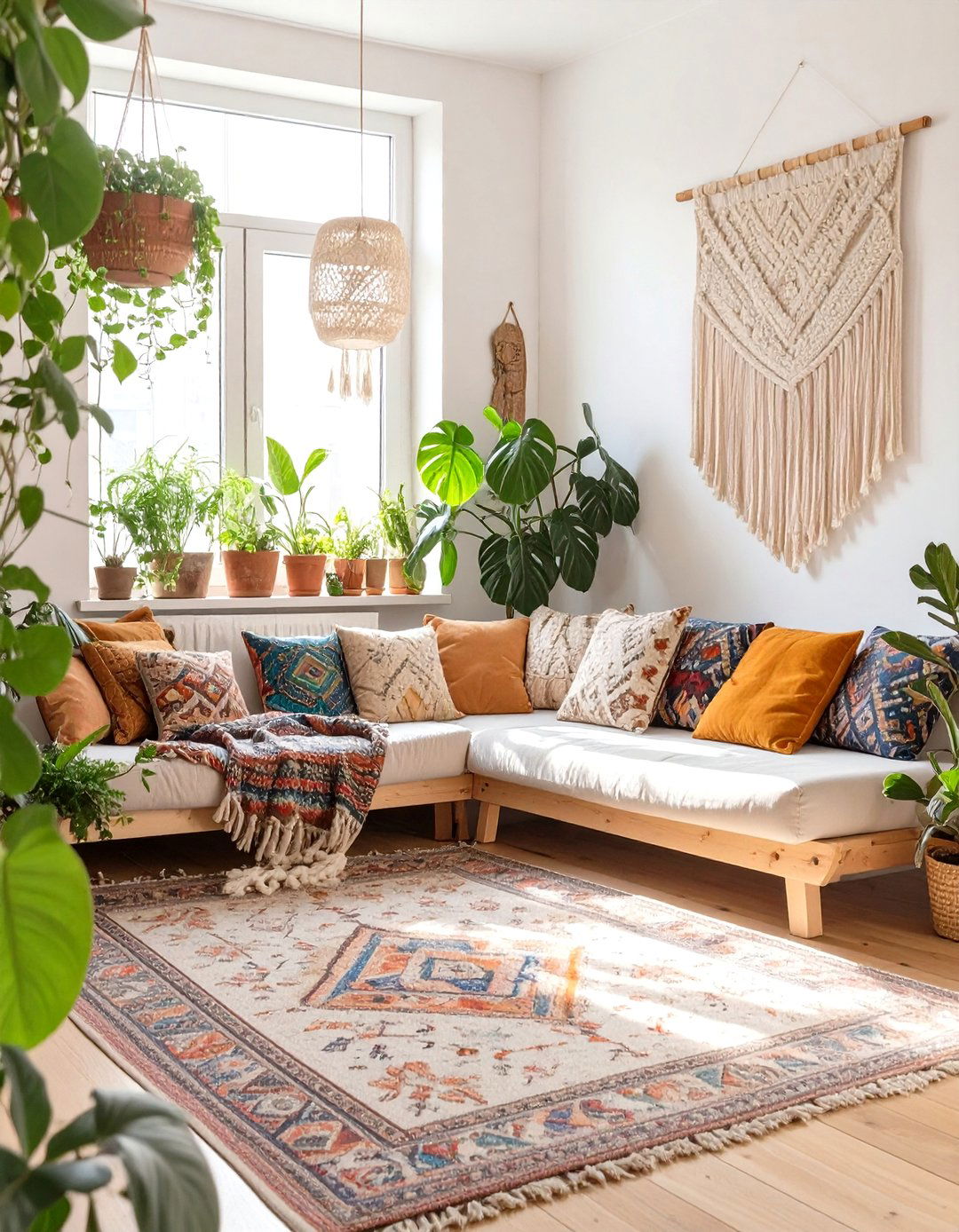 Bohemian Inspired Small Living Room Retreat - 30 apartment small living room ideas