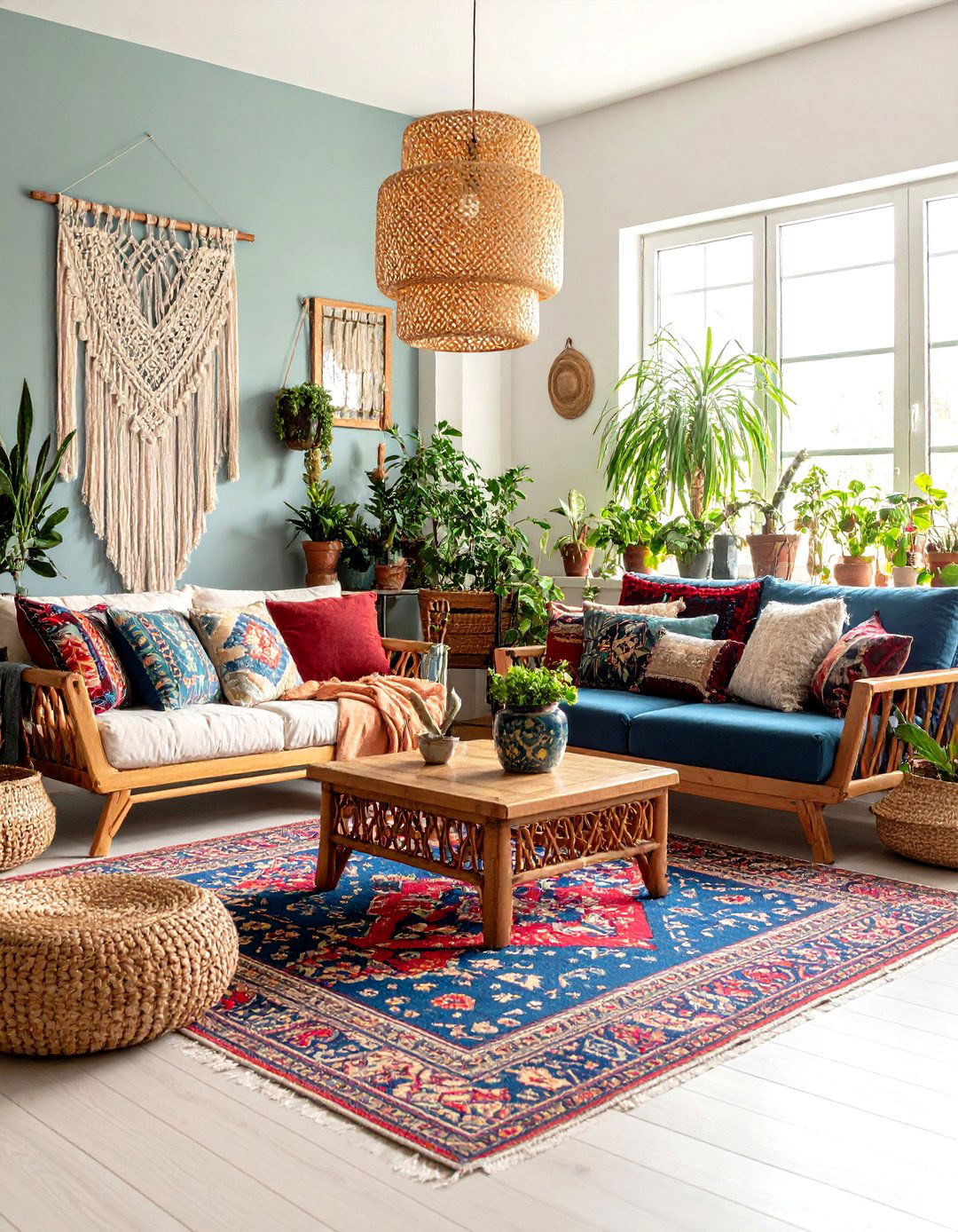 Bohemian Jewel Tones and Patterns - 30 interior design color schemes ideas