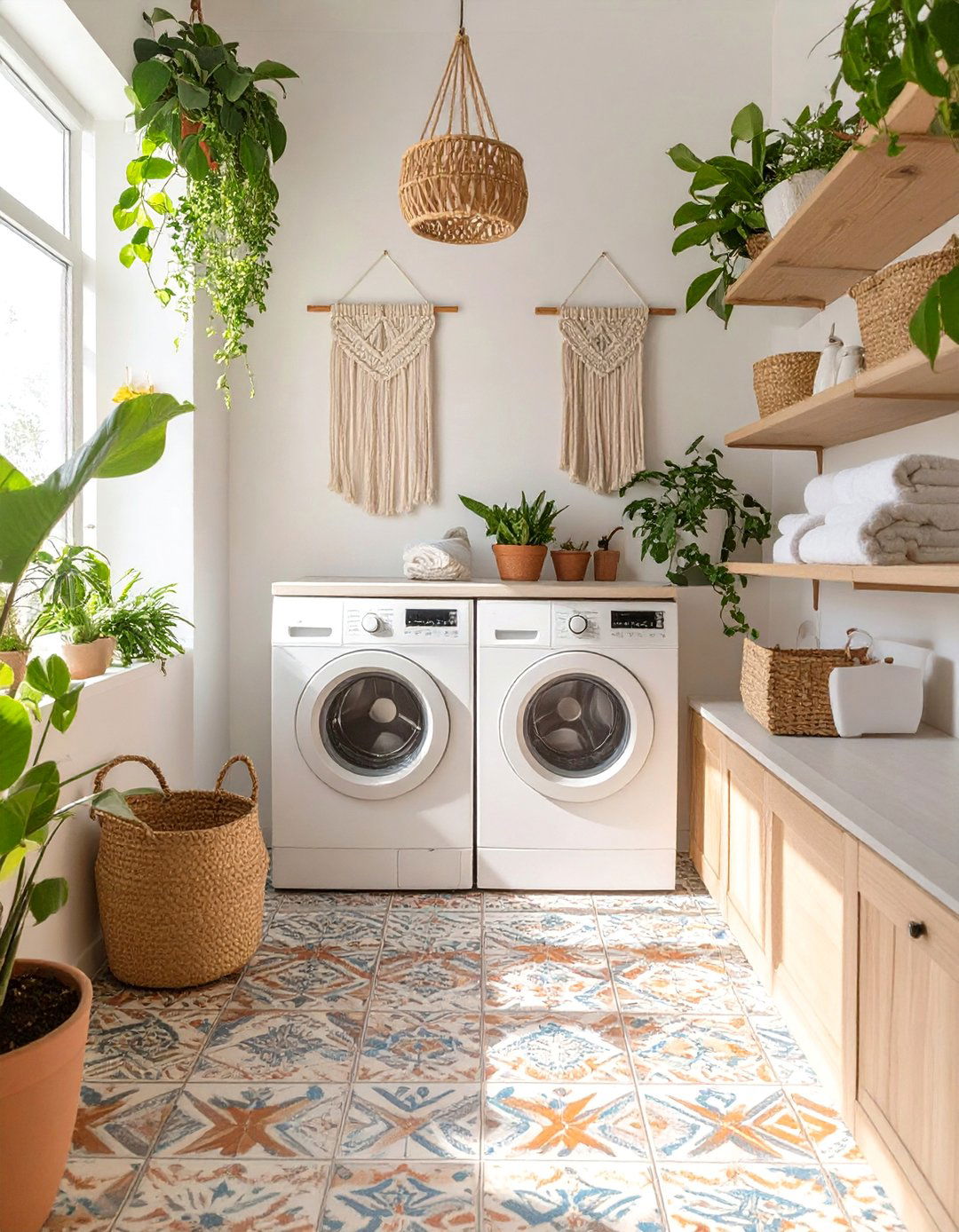 Bohemian Laundry Room Escape