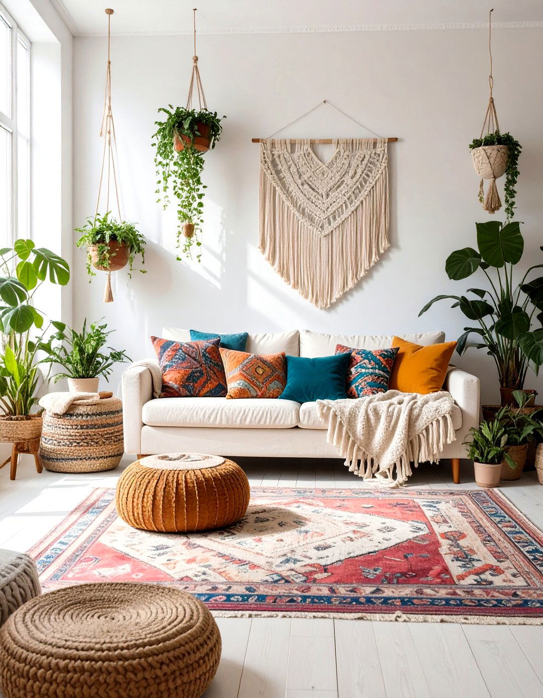 Bohemian Living Room Escape - 30 big living room ideas