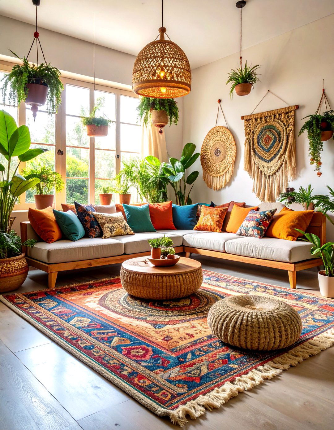 Bohemian Living Room with Eclectic Textures - 30 popular living room ideas