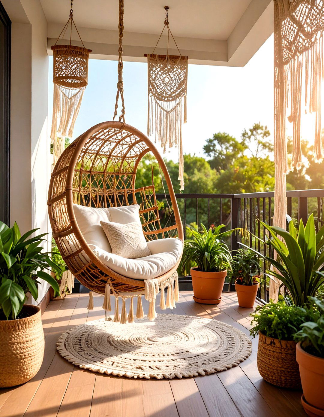 Bohemian Macrame Patio Curtains - 30 patio curtain ideas