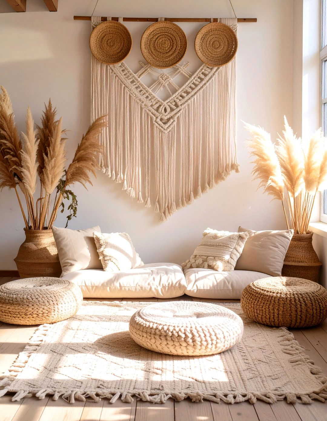Bohemian Macrame and Pampas Grass - 30 unique baby shower decoration ideas
