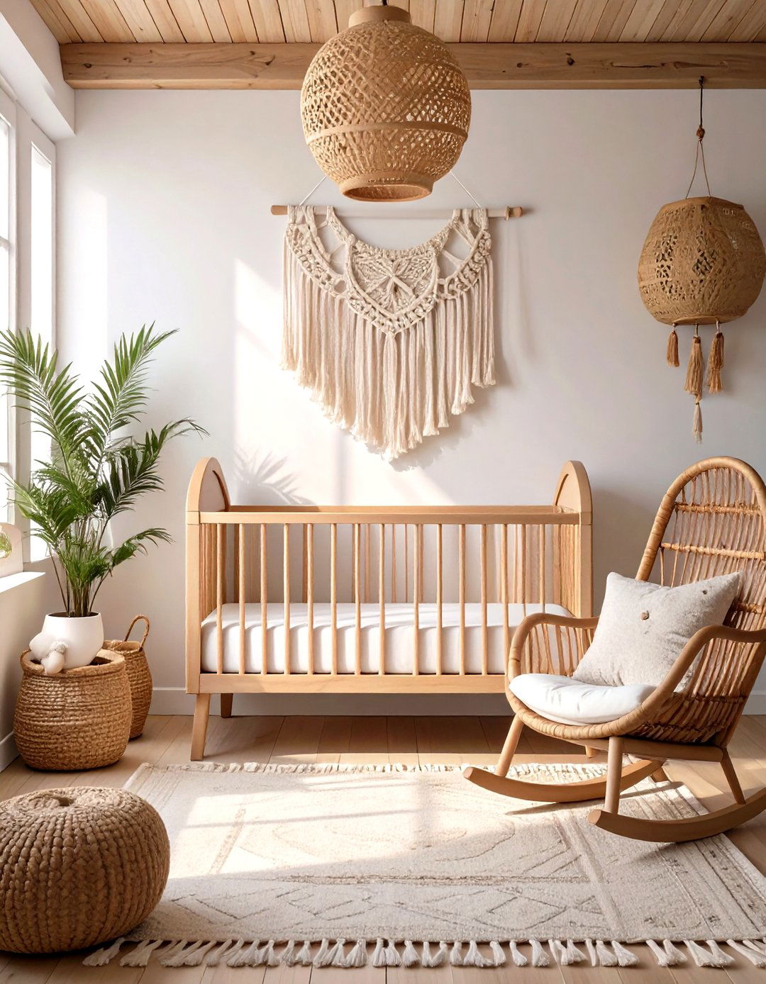 Bohemian Minimalist Nursery - 30 minimalist style interior design ideas