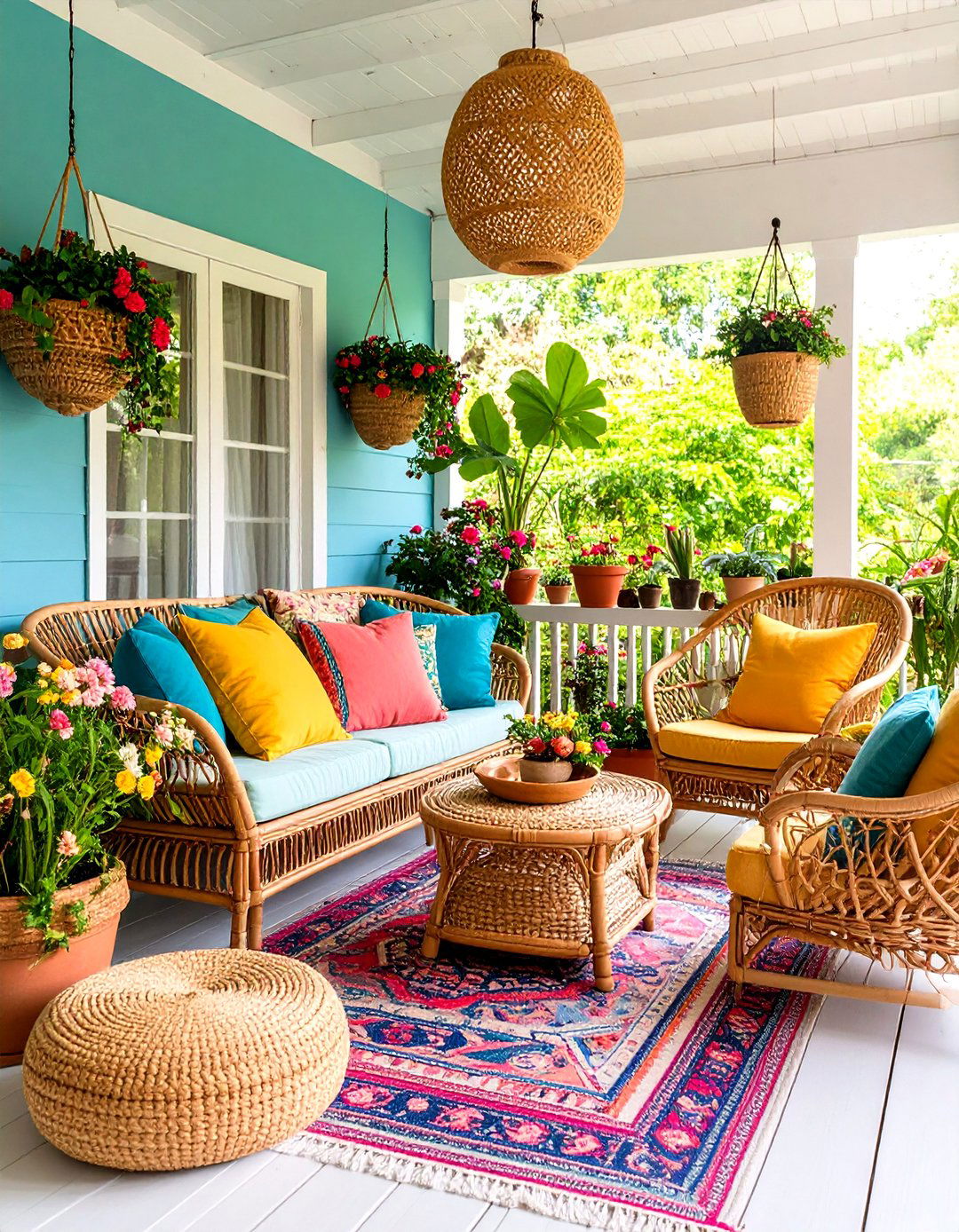 Bohemian Style Porch Sunroom - 30 porch sunroom ideas