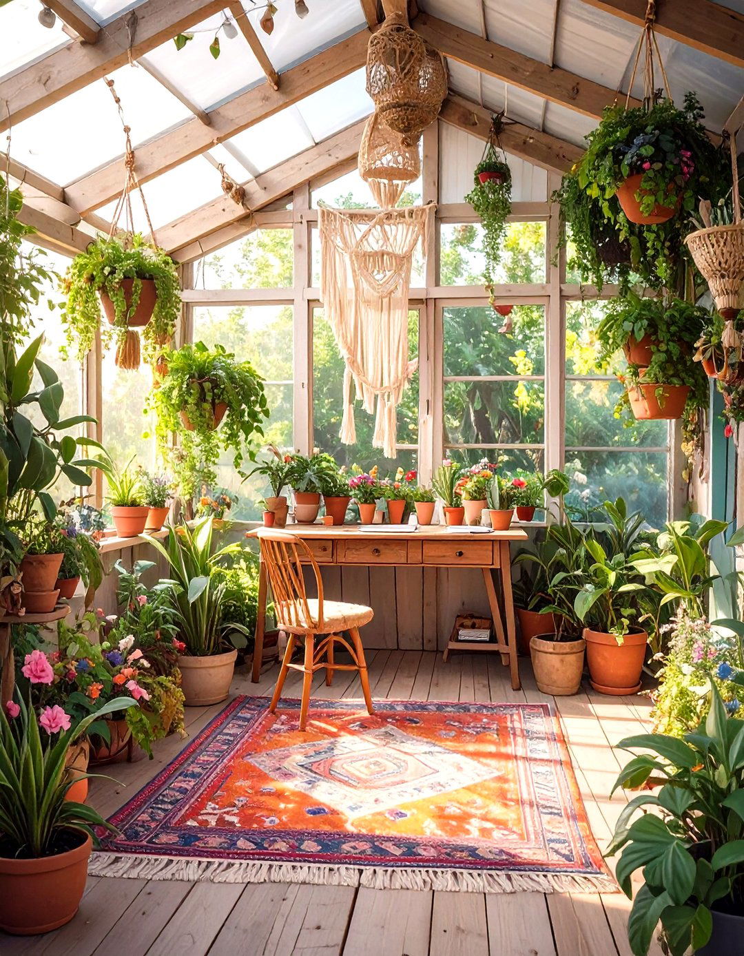 Bohemian Style Shed Office - 30 shed office ideas