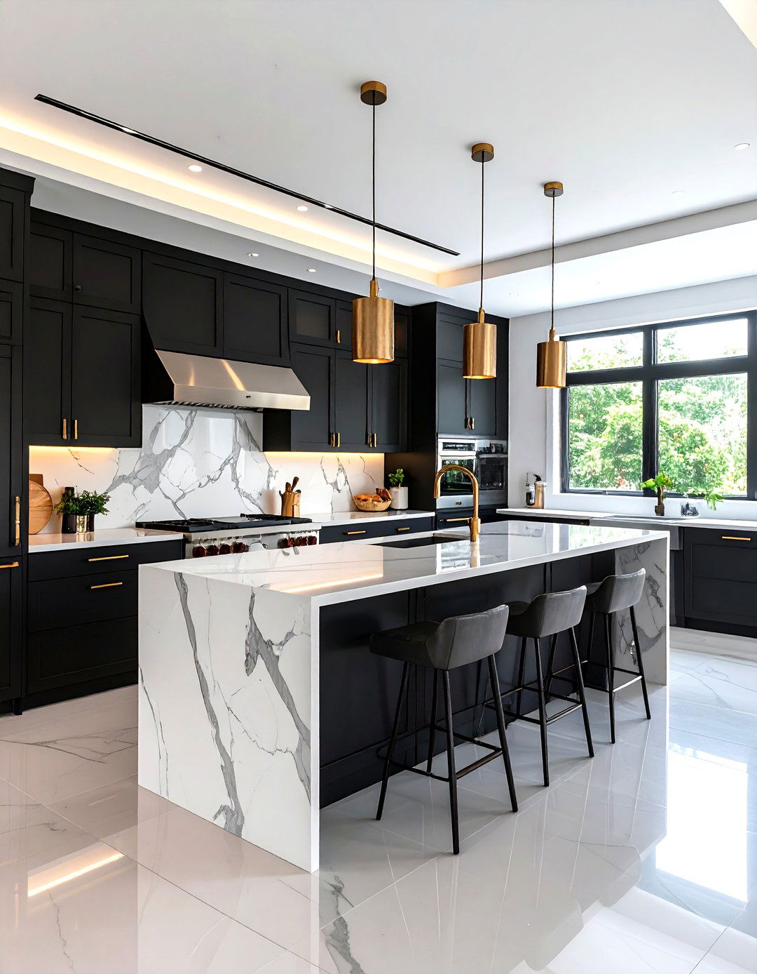 Bold Black Kitchen Cabinets - 30 kitchen cabinet colors ideas