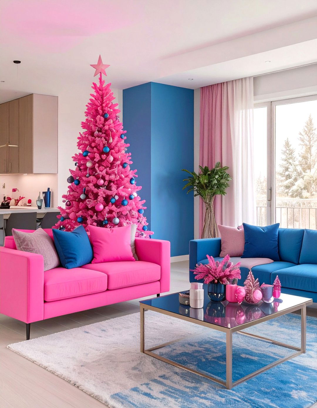 Bold Color Block Holiday - 30 interior design ideas for holiday decor