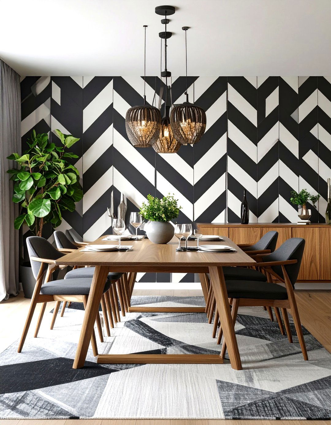 Bold Dining Room Wallpaper - 30 dining room wall art ideas