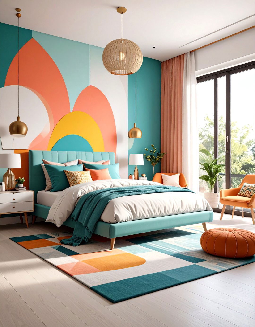 Bold Geometric Bedroom - 30 little girls bedroom ideas