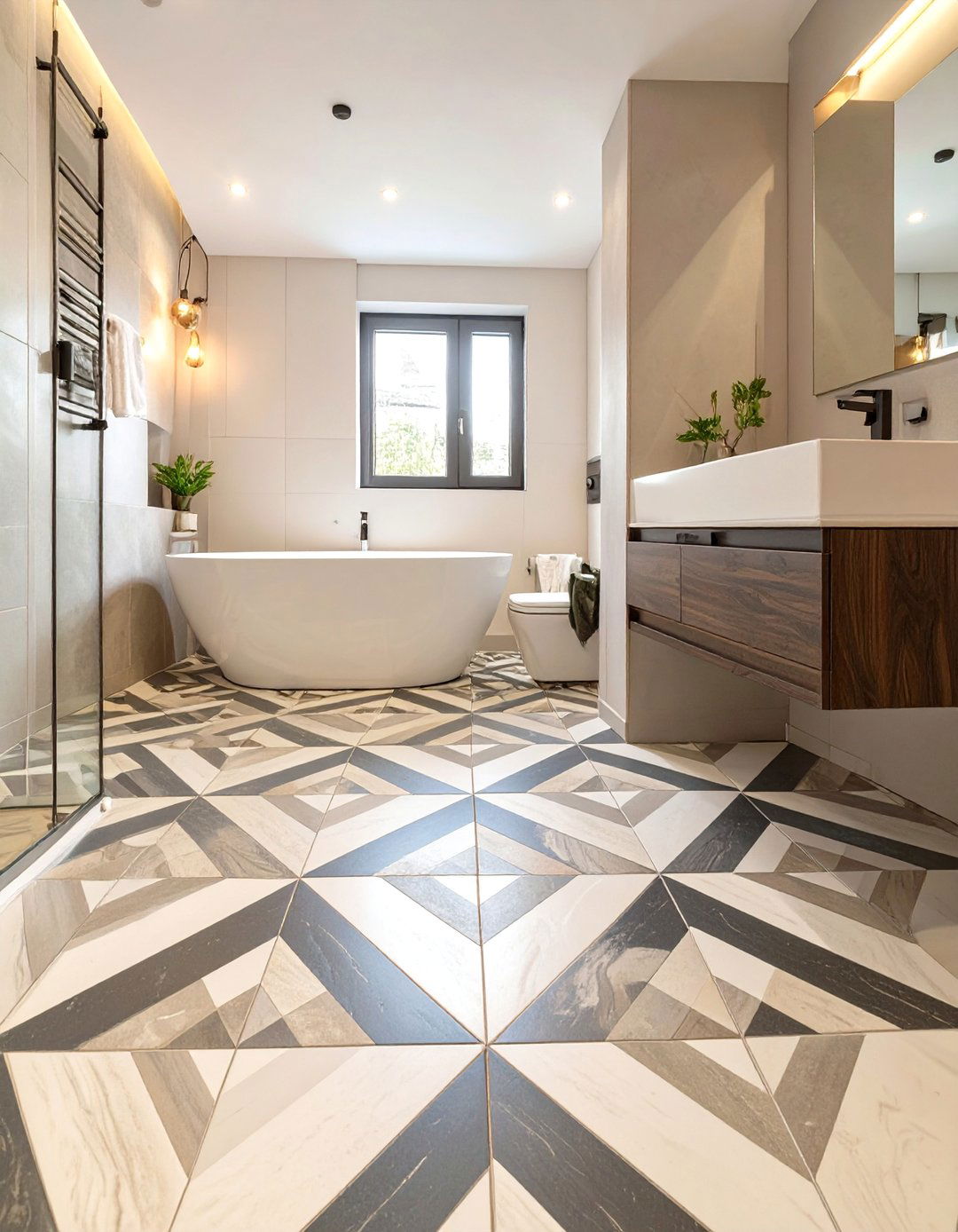 30 Unique Bathroom Floor Tiles Ideas for a Custom Look