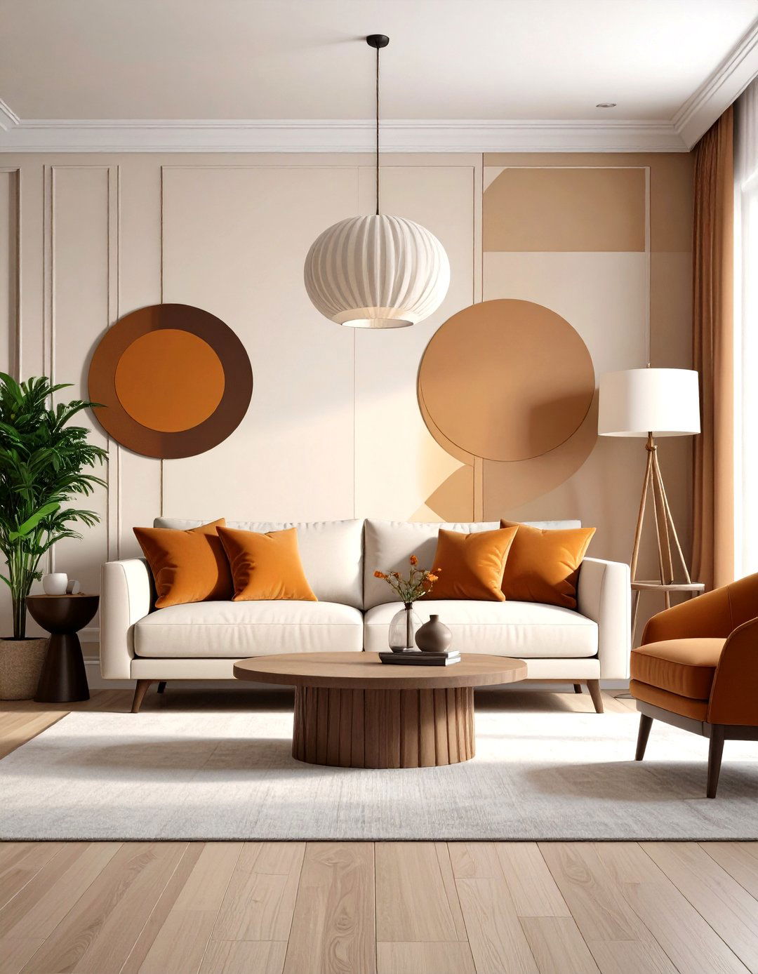 Bold Geometric Patterned Wallpaper - 30 retro interior design ideas