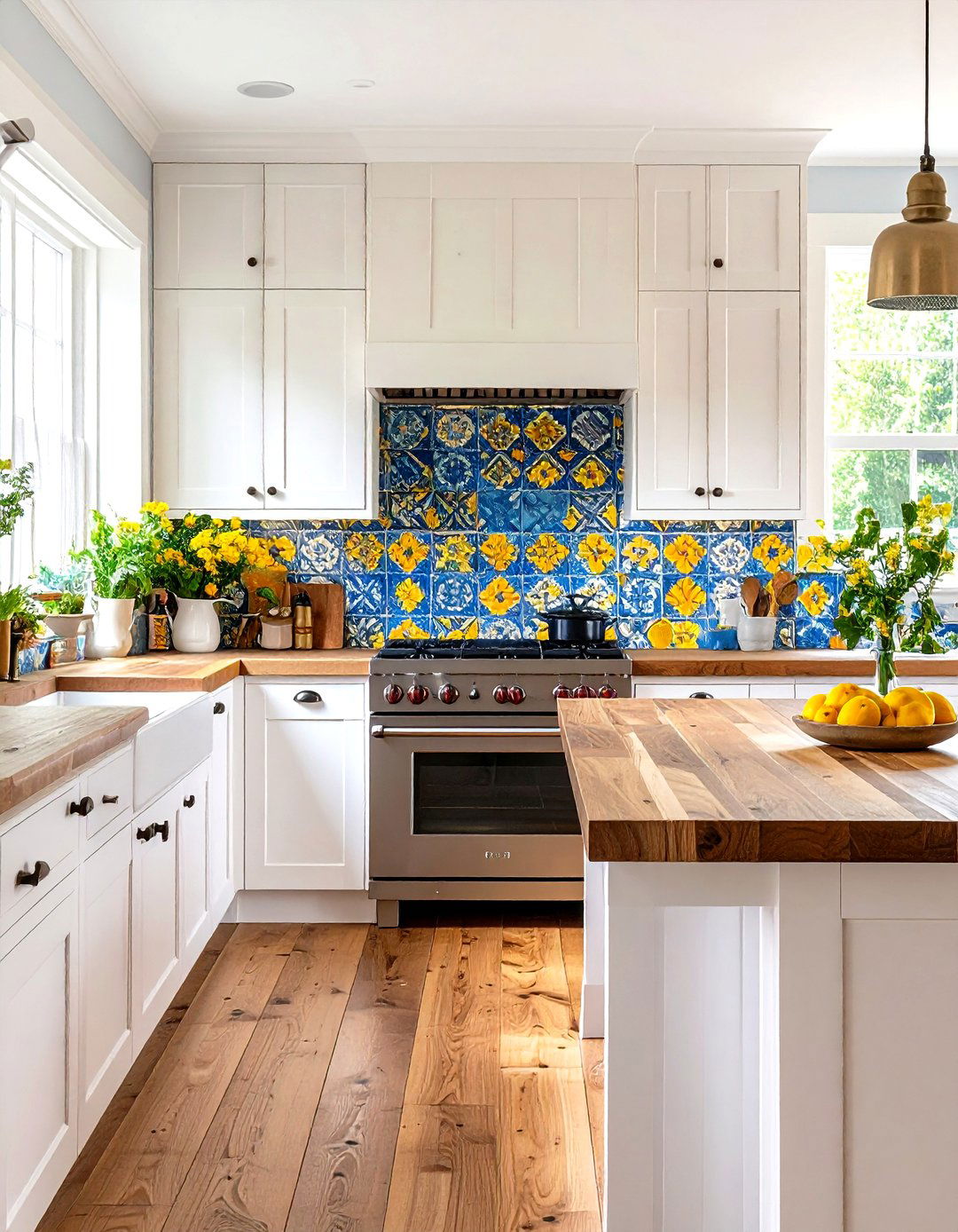 Bold Patterned Tile Kitchen Backsplash - 30 kitchen backsplash ideas 2023