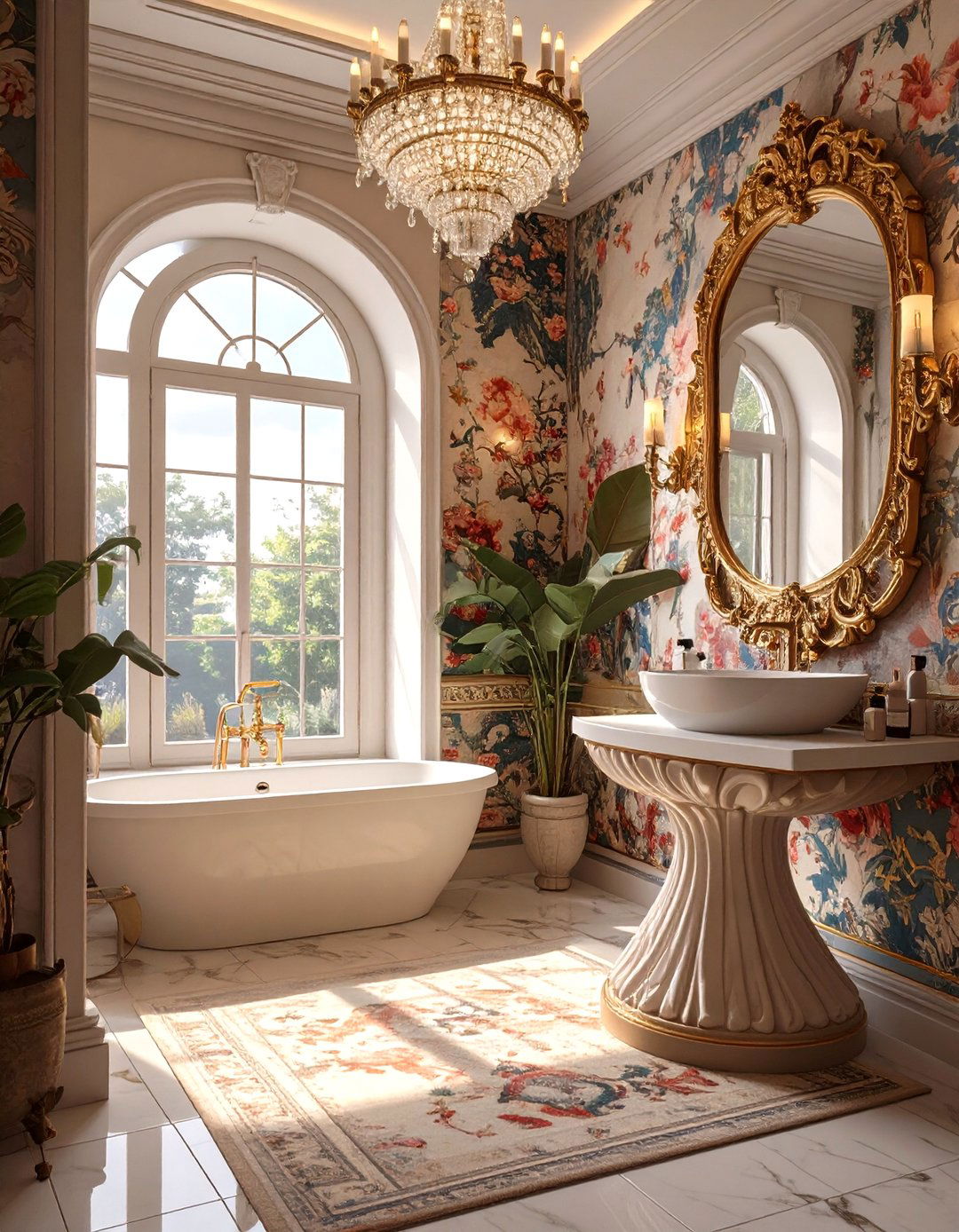 Bold Powder Room Statement - 30 bathroom upgrade ideas