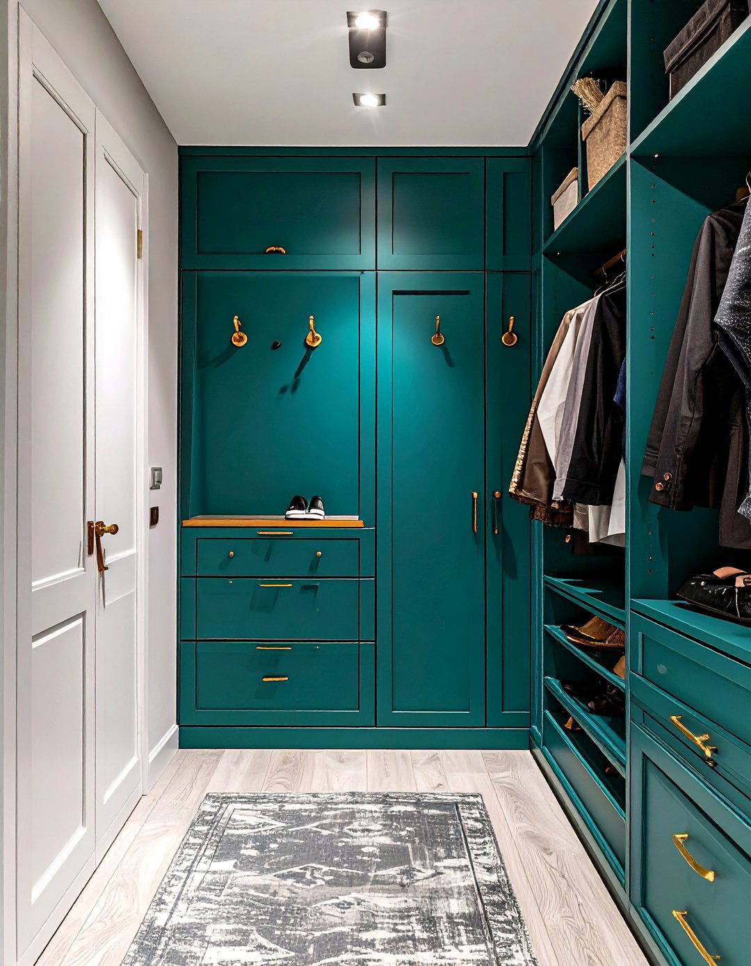 Bold Teal for a Pop of Color - 30 broom wall color ideas