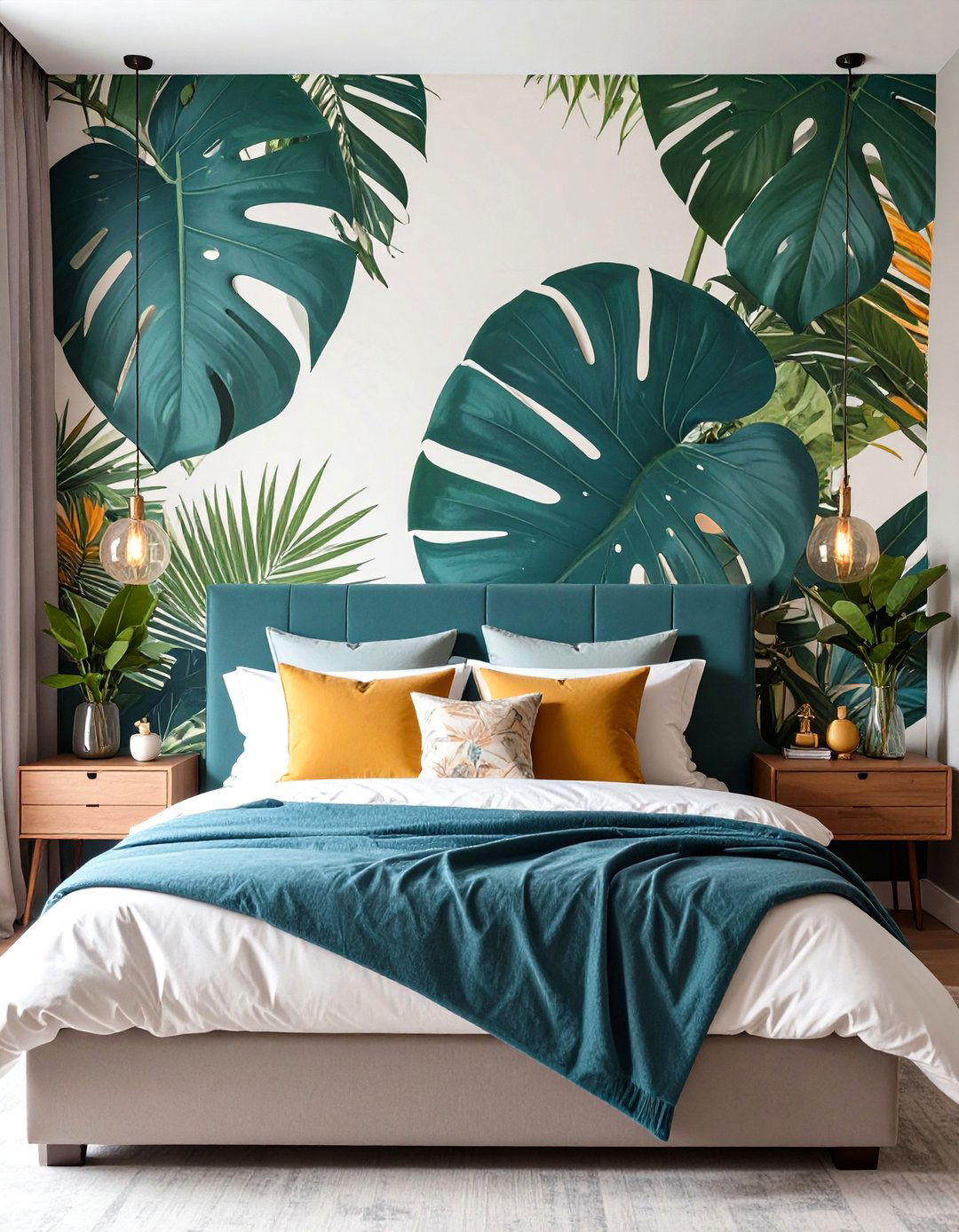 Bold Wallpaper Statement Bedroom - 30 couples bedroom ideas
