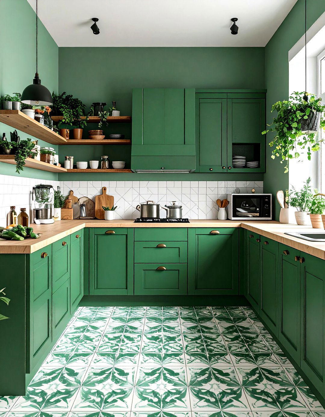 Bold and Colorful Eclectic Kitchen - 30 kitchen designs photo gallery