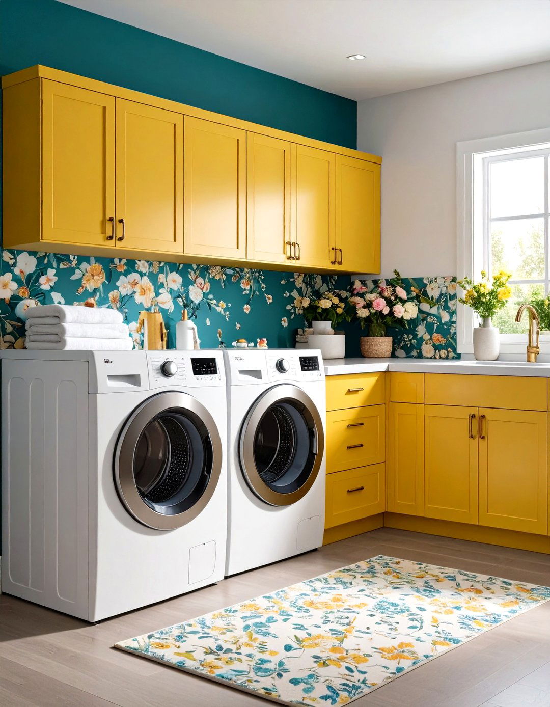 Bold and Colorful Laundry Room - 30 laundry room inspo ideas