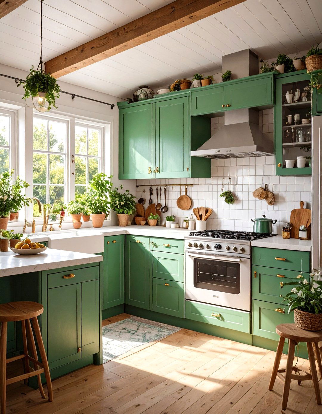 Bold and Colorful Mobile Home Kitchen - 30 mobile home kitchen ideas