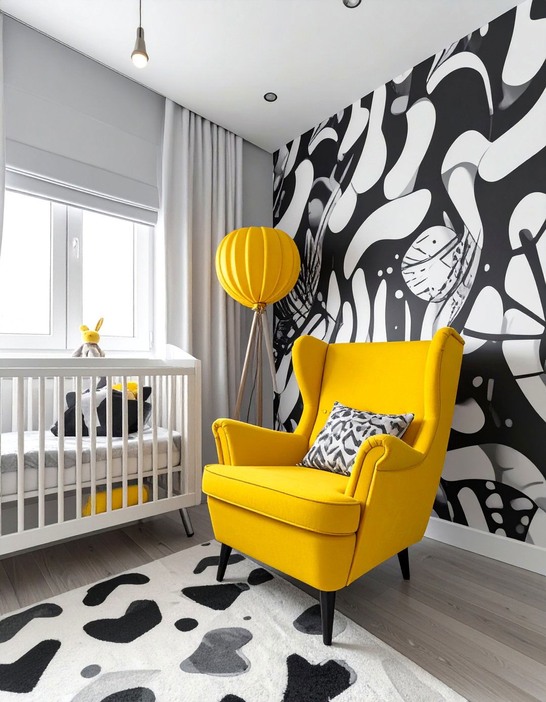 Bold and Graphic Baby Room - 30 baby room decor ideas