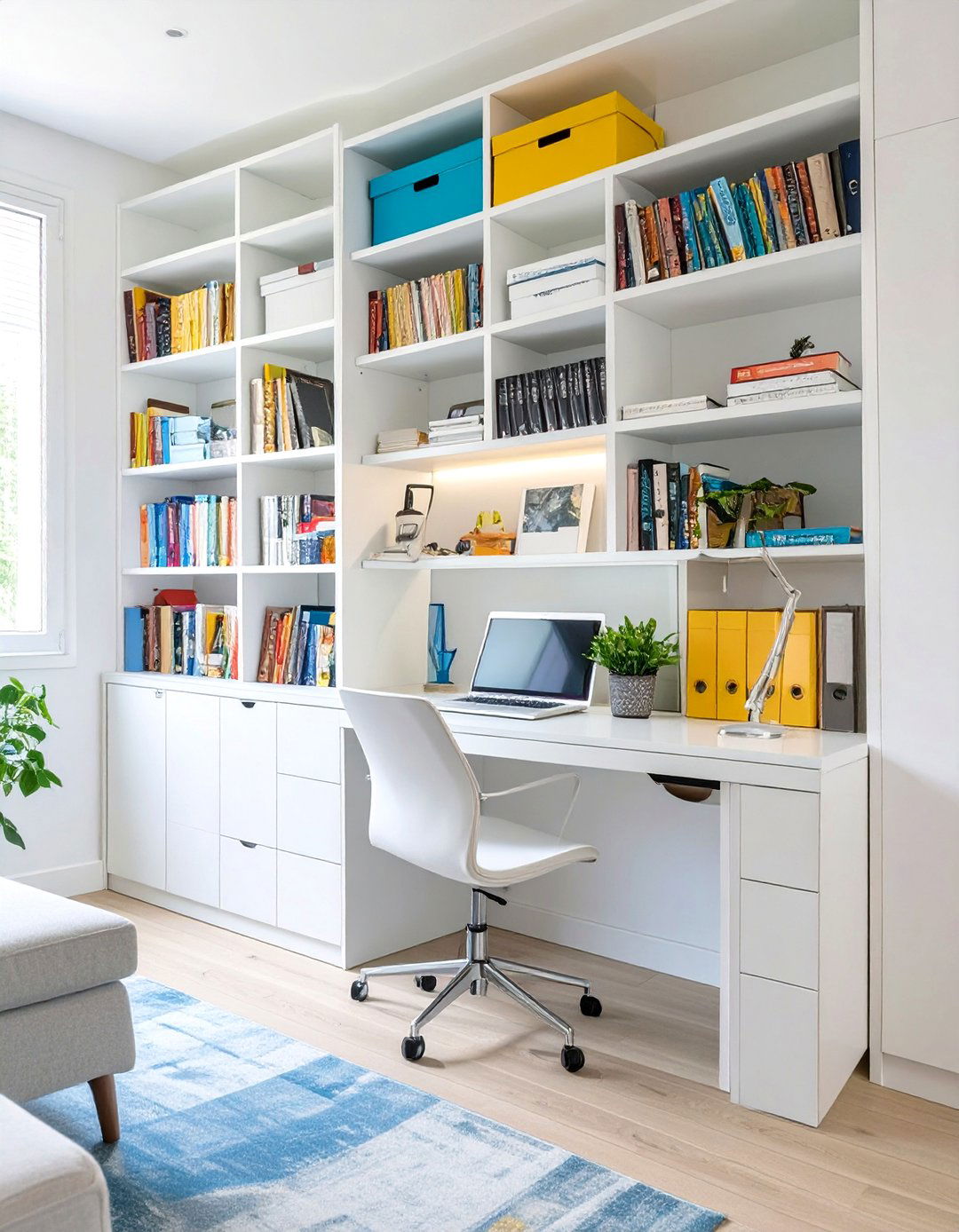 Bookcase Desk Combination Small Office - 30 small office ideas for work