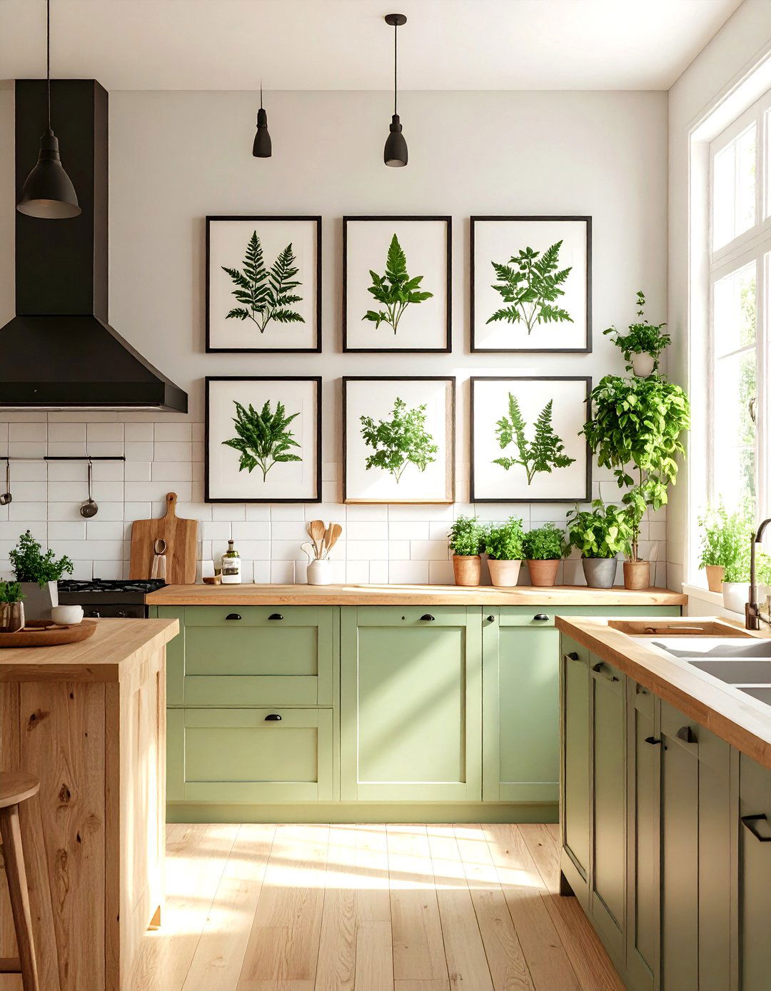 Botanical Kitchen Print Gallery - 30 kitchen wall art ideas