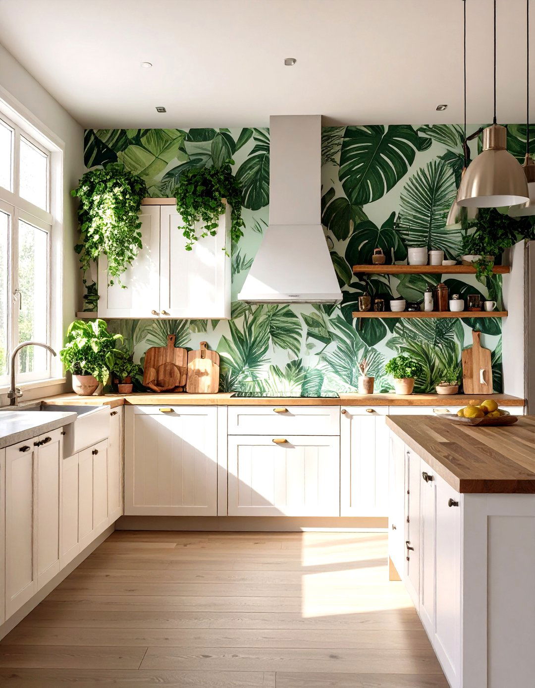 Botanical Kitchen Wallpaper - 30 kitchen wallpaper ideas