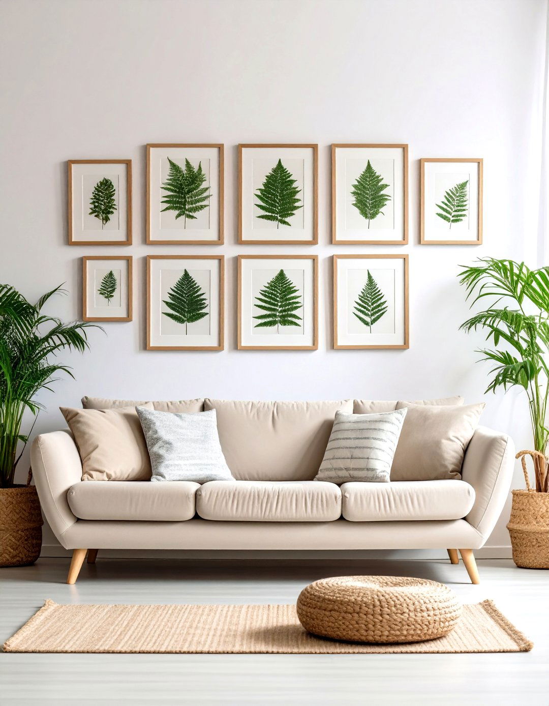 Botanical Print Gallery - 30 elegant living room wall decor ideas