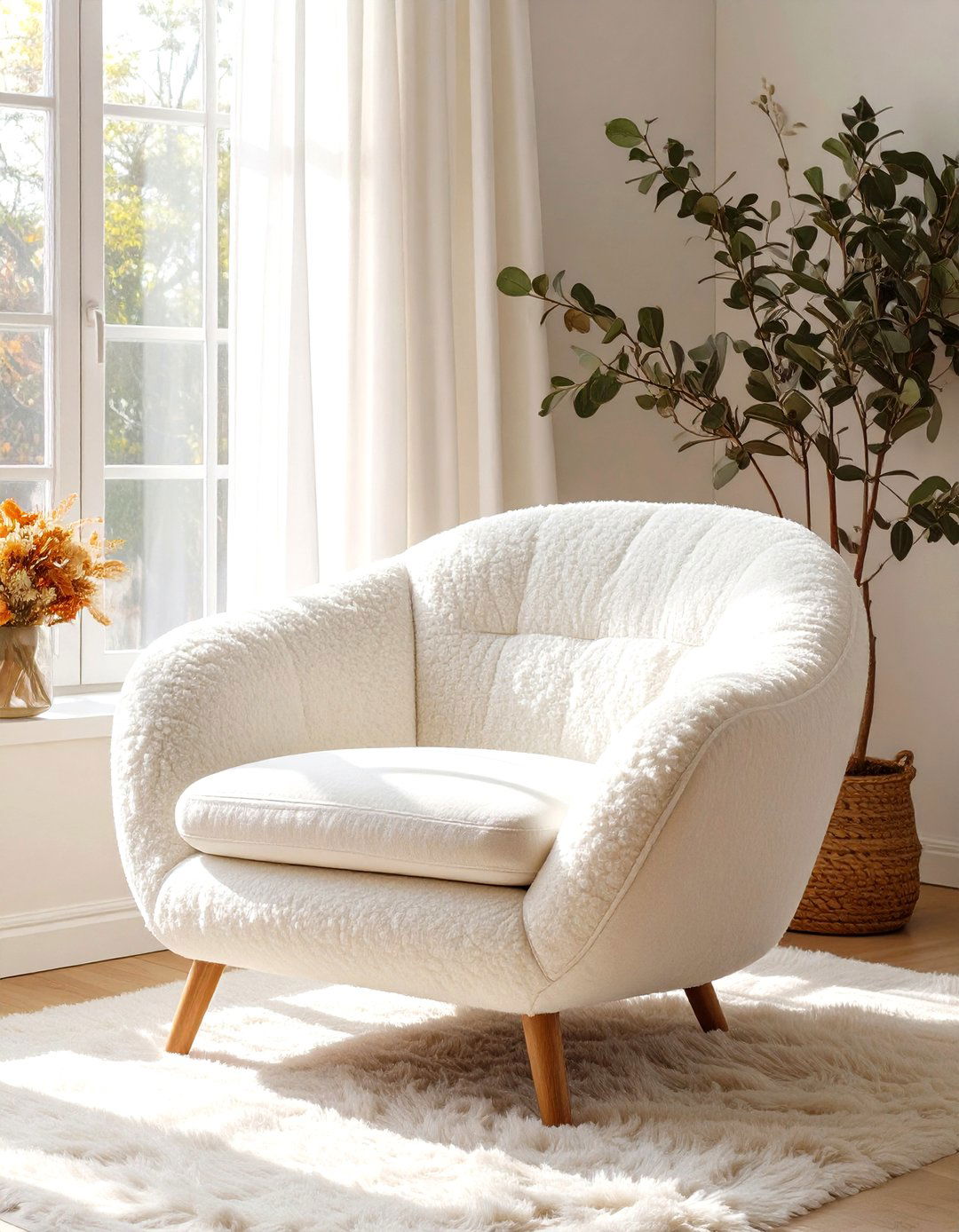 Boucle Fabric Upholstery - 30 texture in interior design ideas