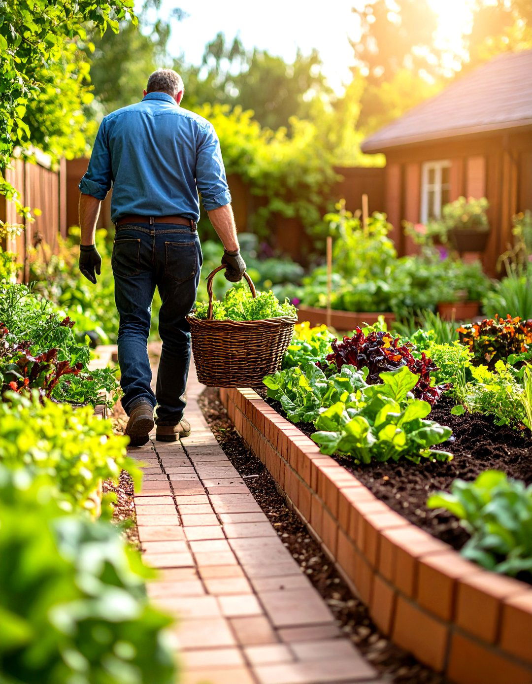 Brick Keyhole Garden Bed - 30 garden beds ideas