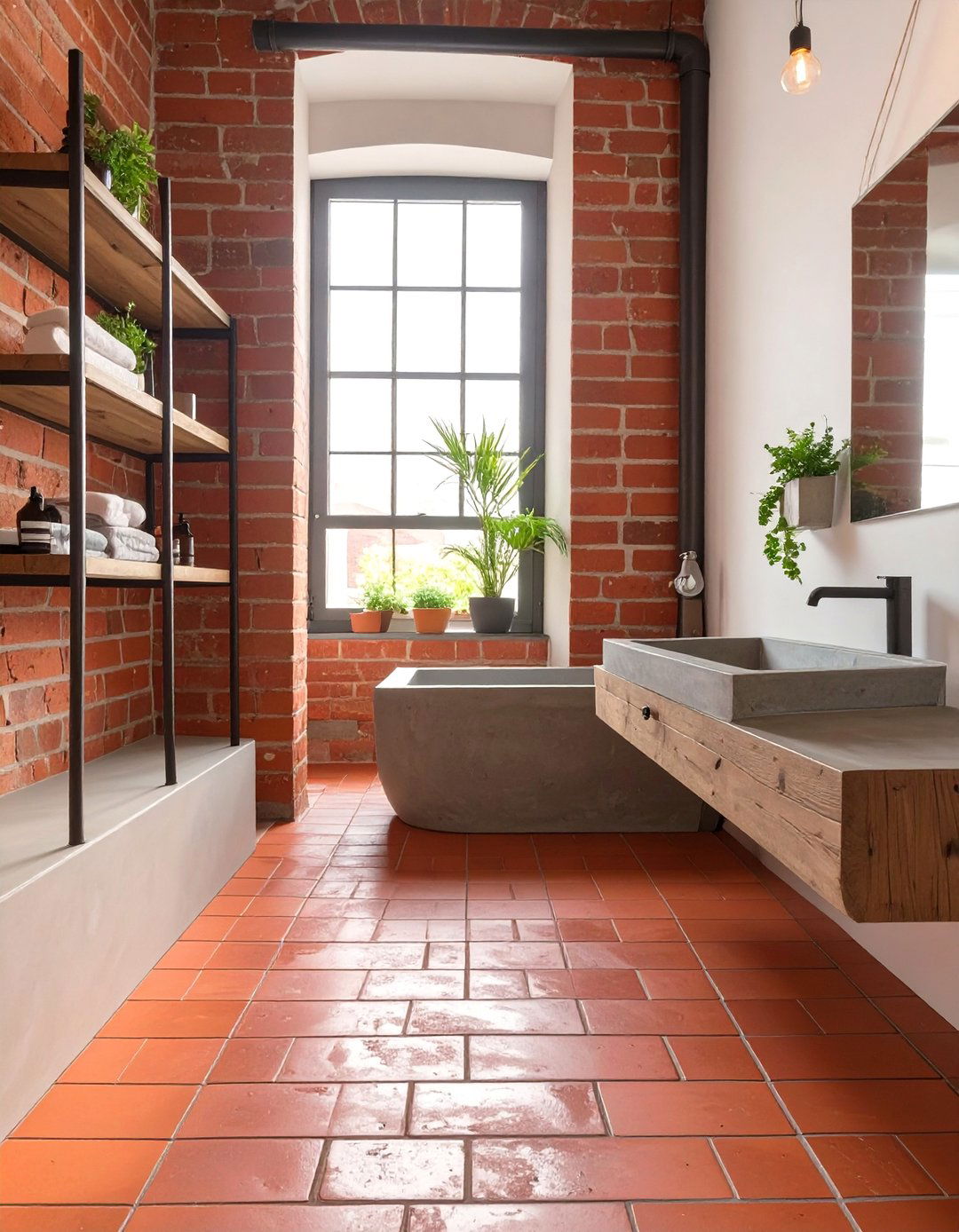 Brick Paver Bathroom Floor - 30 bathroom floor ideas