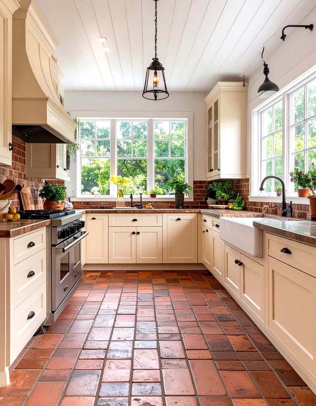 Brick Paver Kitchen Floor - 30 kitchen floor ideas