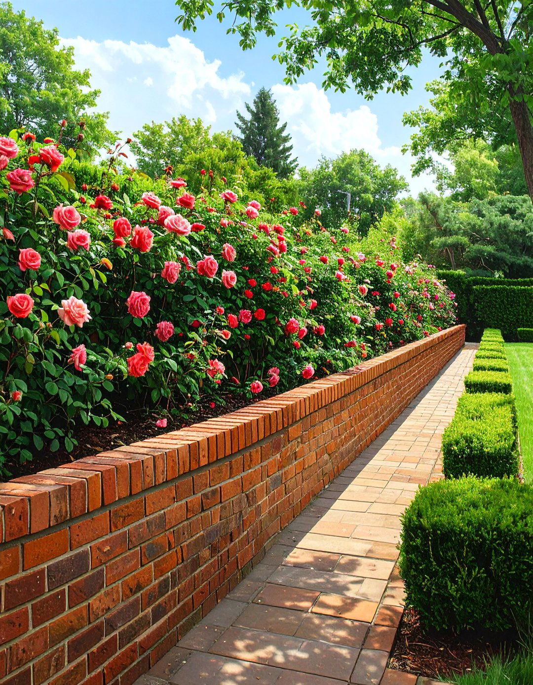 Brick Retaining Wall for a Classic Look - 30 backyard retaining wall ideas
