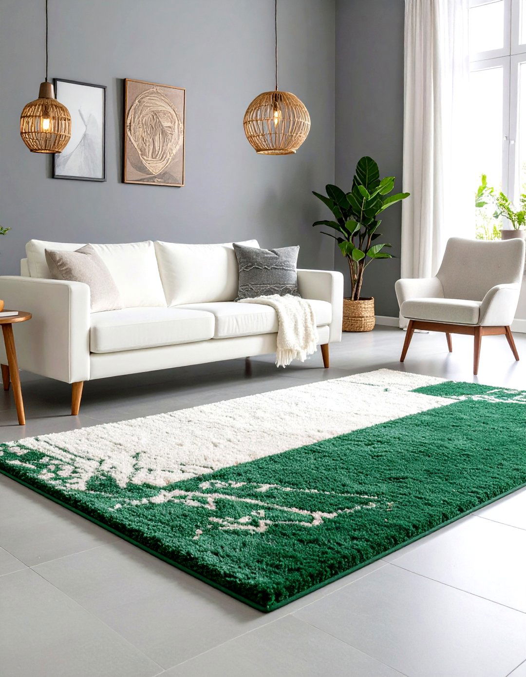 Bright Solid Color Living Room Carpet - 30 living room carpet ideas