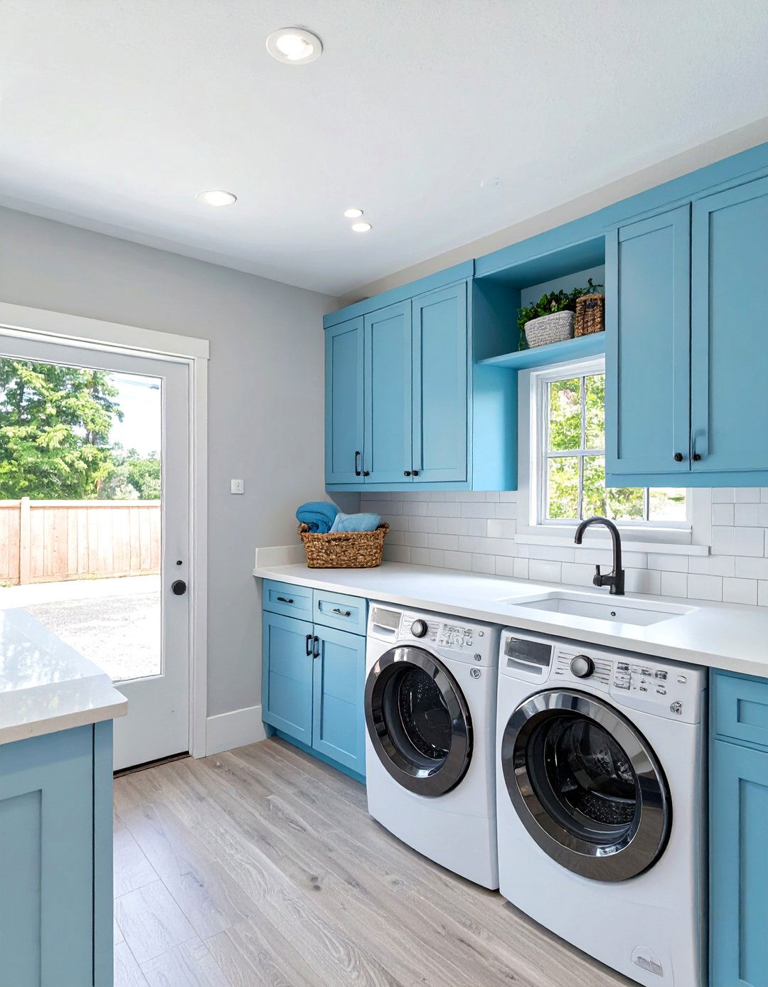Bright and Airy Laundry Room - 30 bonus room above garage ideas