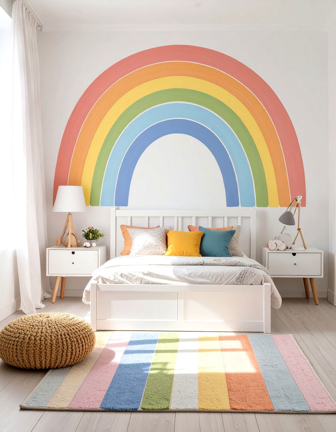 Bright and Cheerful Rainbow Decor - 30 toddler bedroom ideas