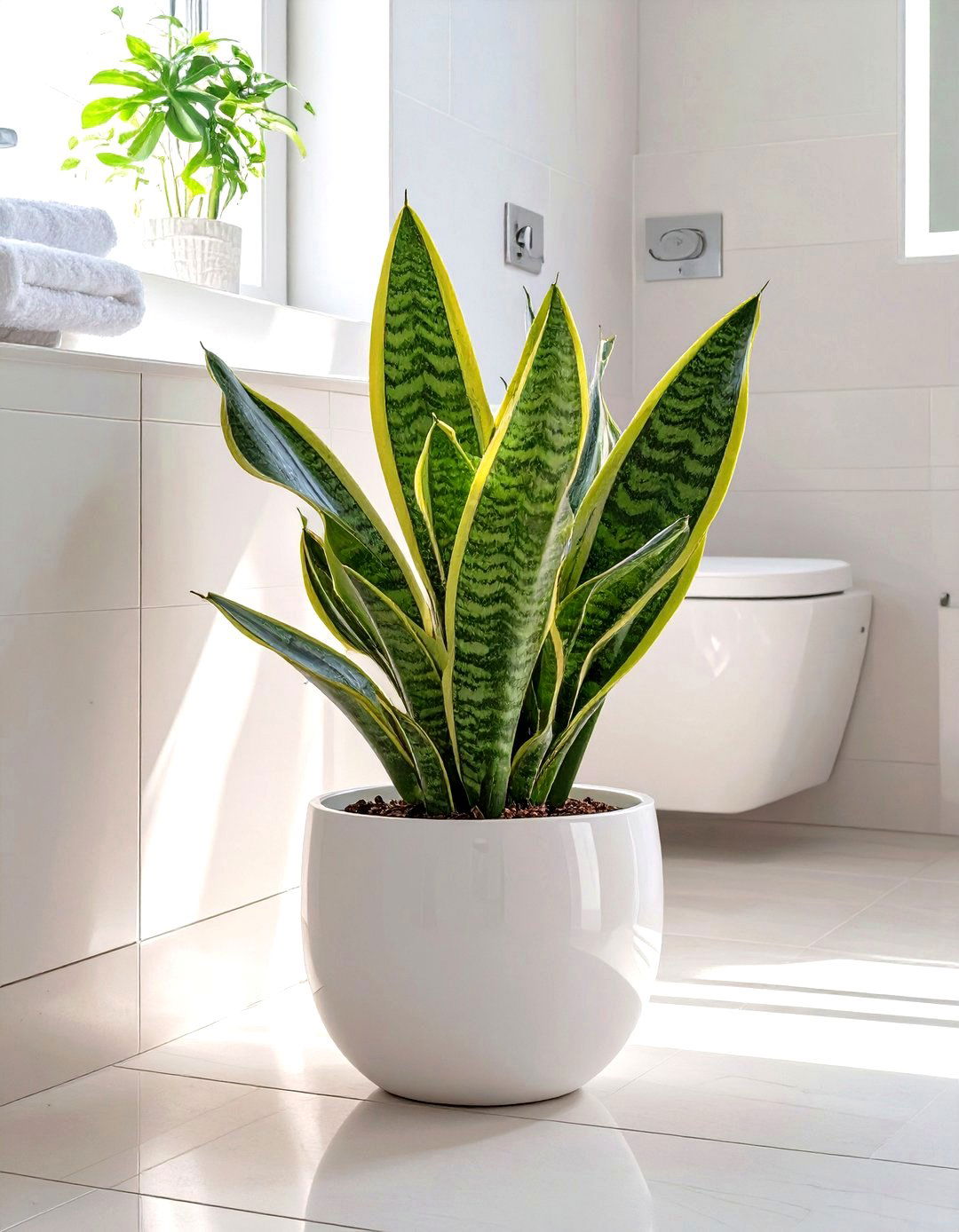 Bring in Low Light Tolerant Plants - 30 spa like bathroom ideas