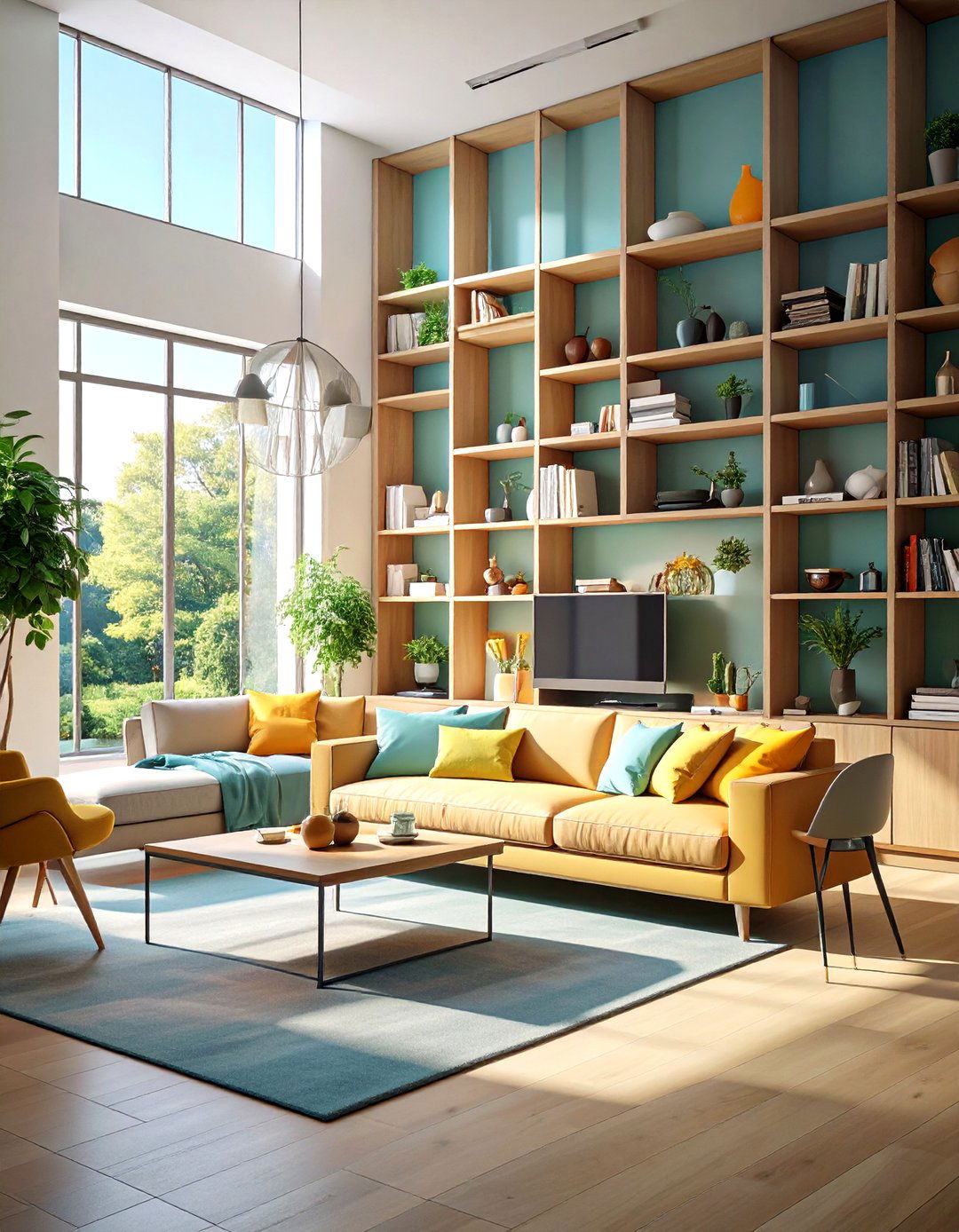 Broken Plan Concept with Dividers - 30 lounge dining room ideas