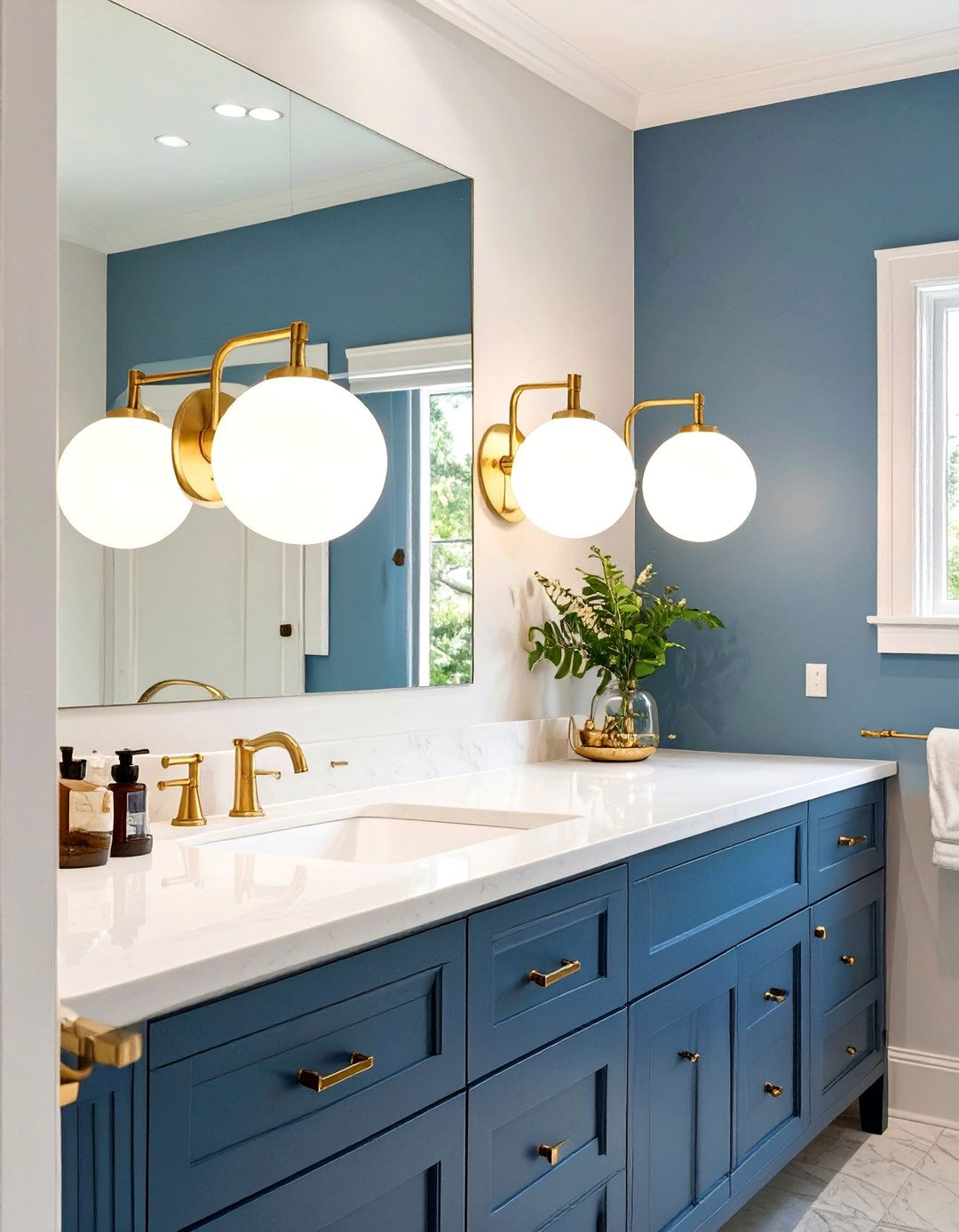 Brushed Gold Vanity Fixtures - 30 vanity lighting ideas