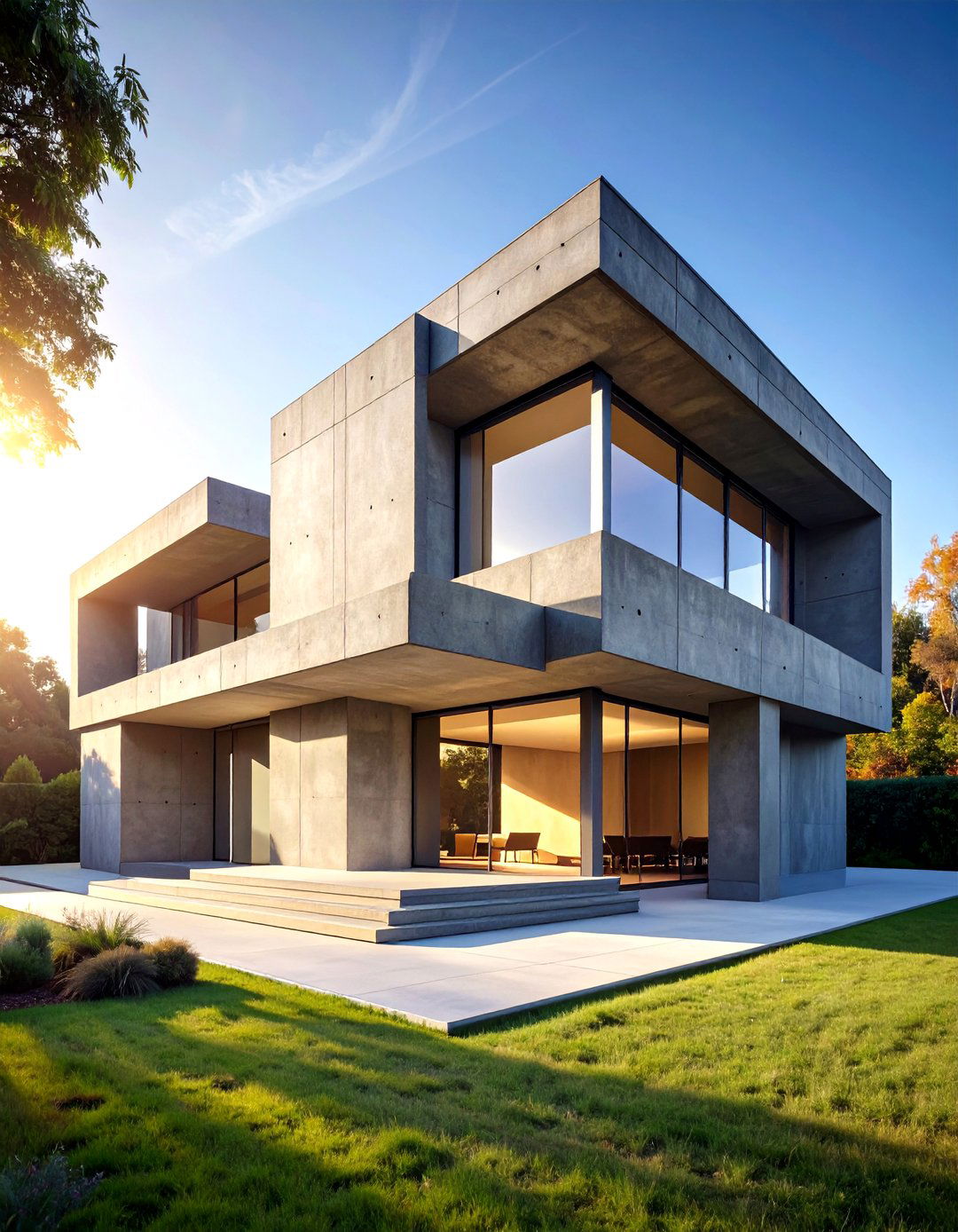 Brutalist Concrete House Design - 30 2 storey house design ideas