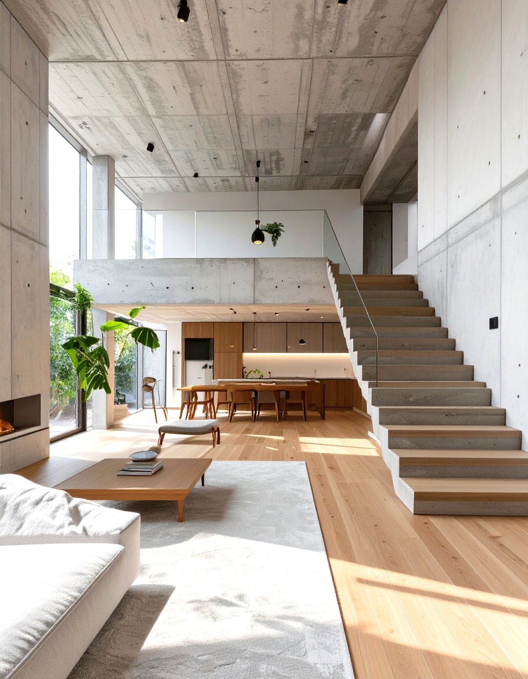 Brutalist Concrete and Raw Material Home - 30 custom home design ideas