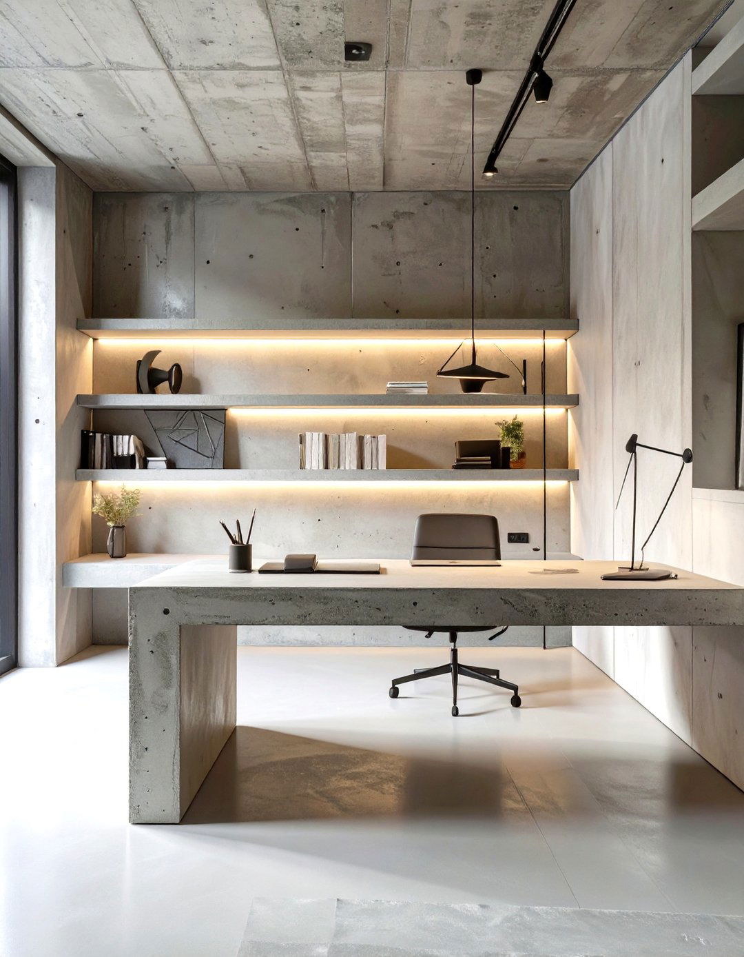 Brutalist Minimalist Study