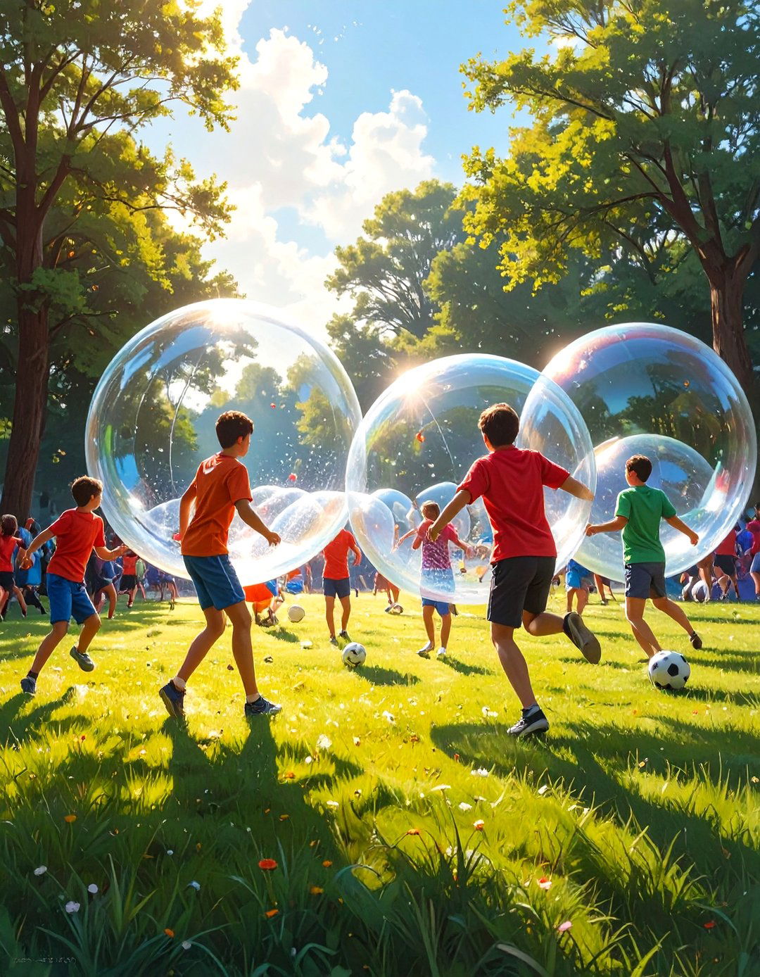 Bubble Soccer Tournament - 30 outdoor birthday party ideas