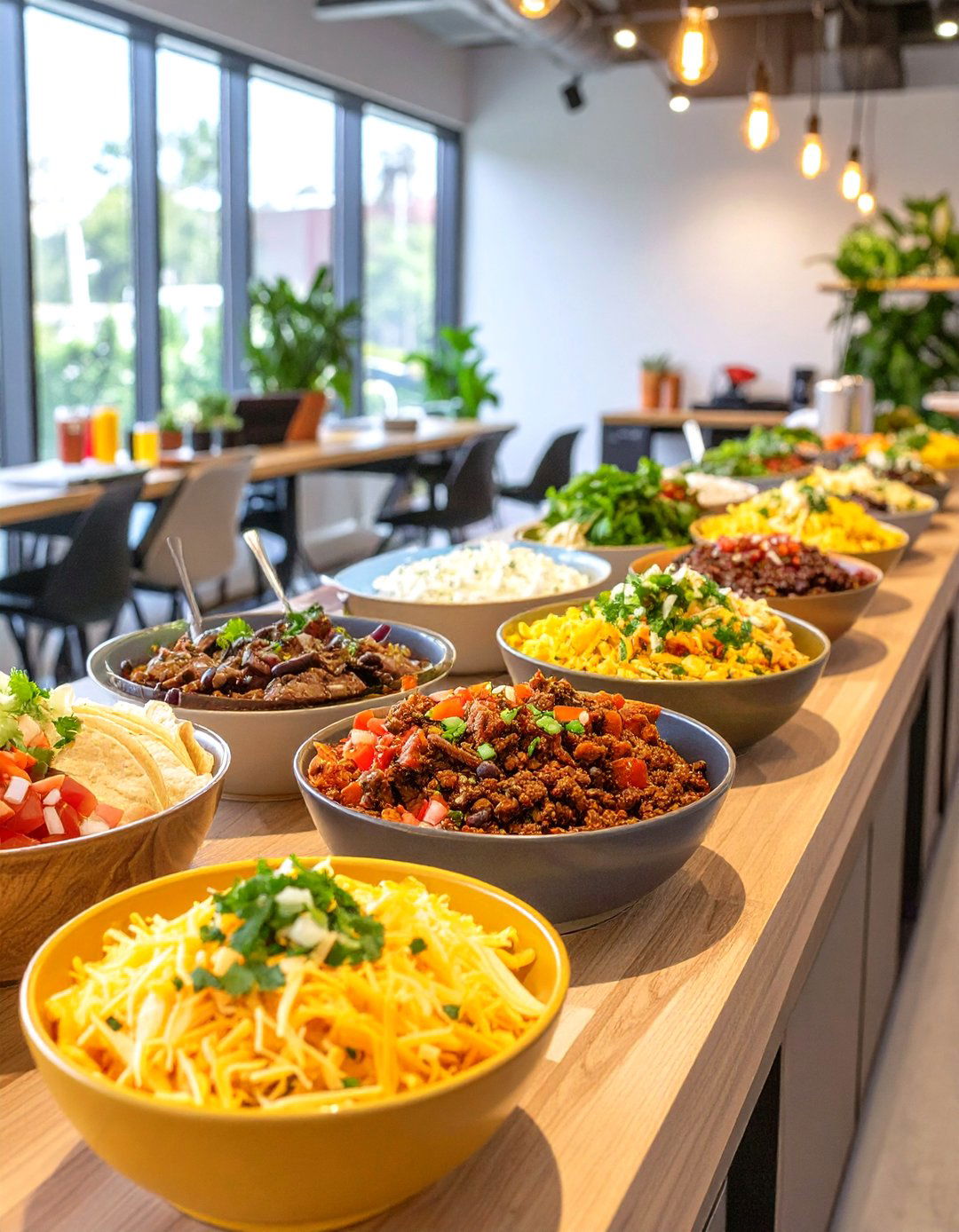 Build Your Own Taco Bar - 30 office party food ideas