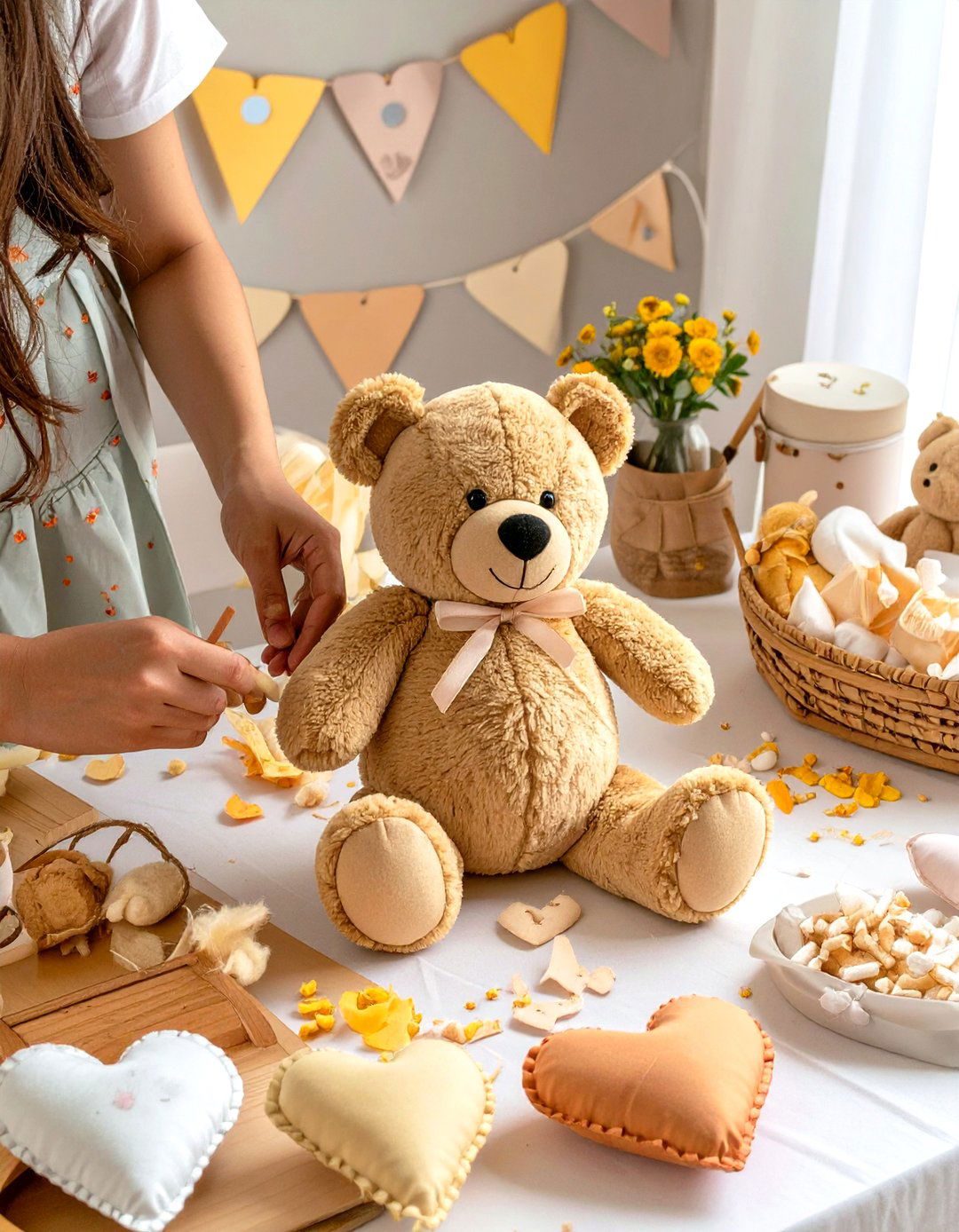 Build a Bear Style Pooh Bear Station - 30 winnie the pooh baby shower ideas