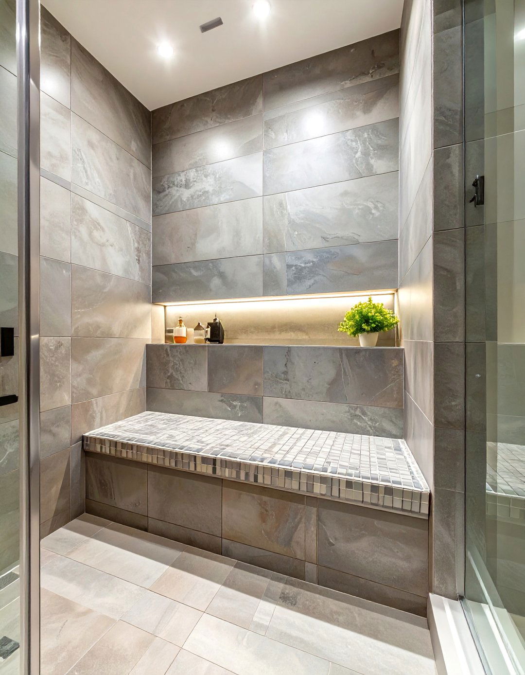 Build a Comfortable Shower Bench - 30 shower renovation ideas