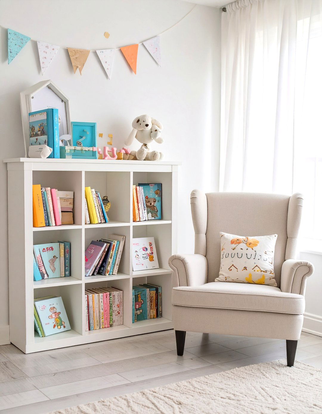 Build a Library Book Nook Station - 30 unique baby shower decoration ideas
