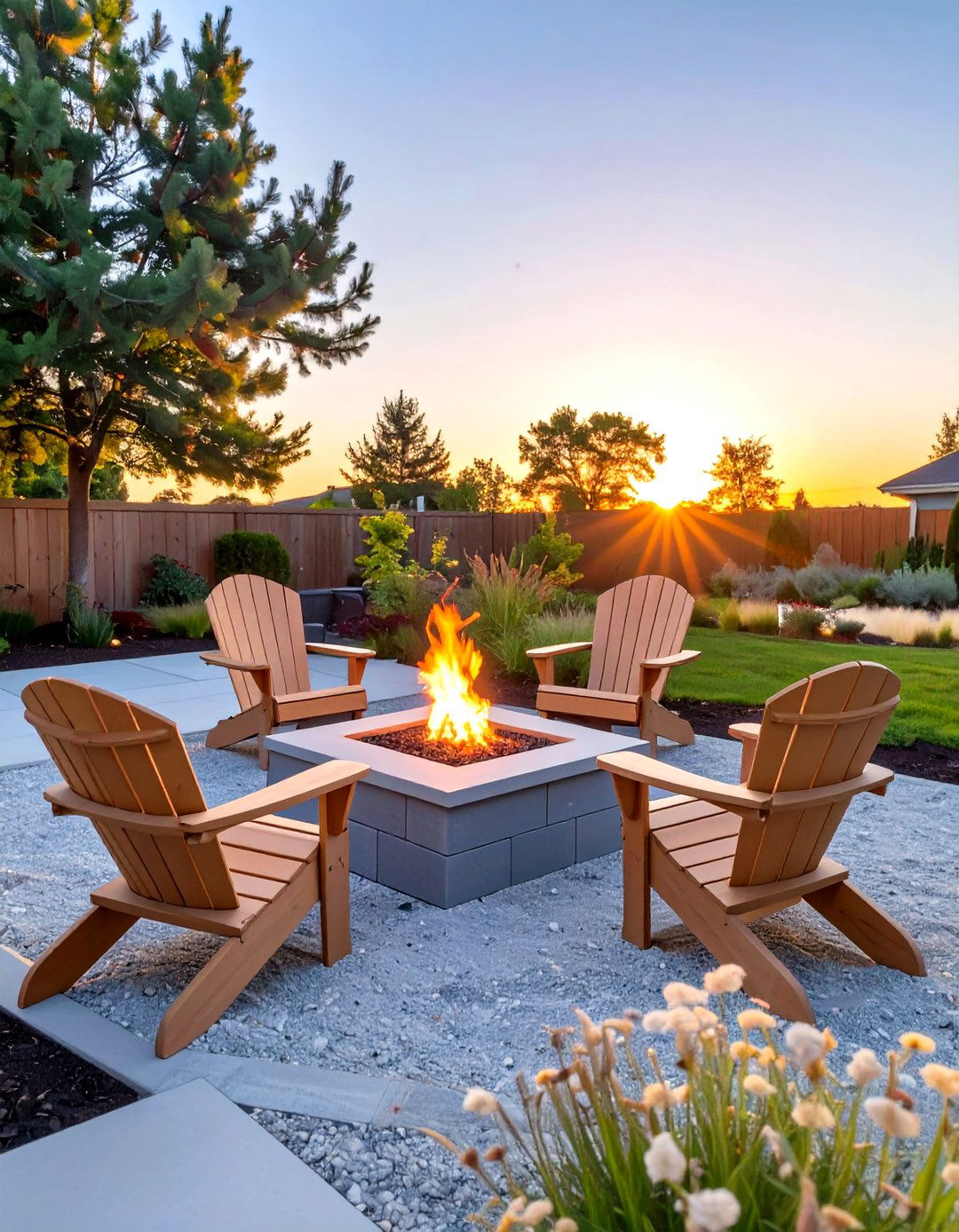 Build a Simple Fire Pit Area - 30 simple backyard landscaping ideas