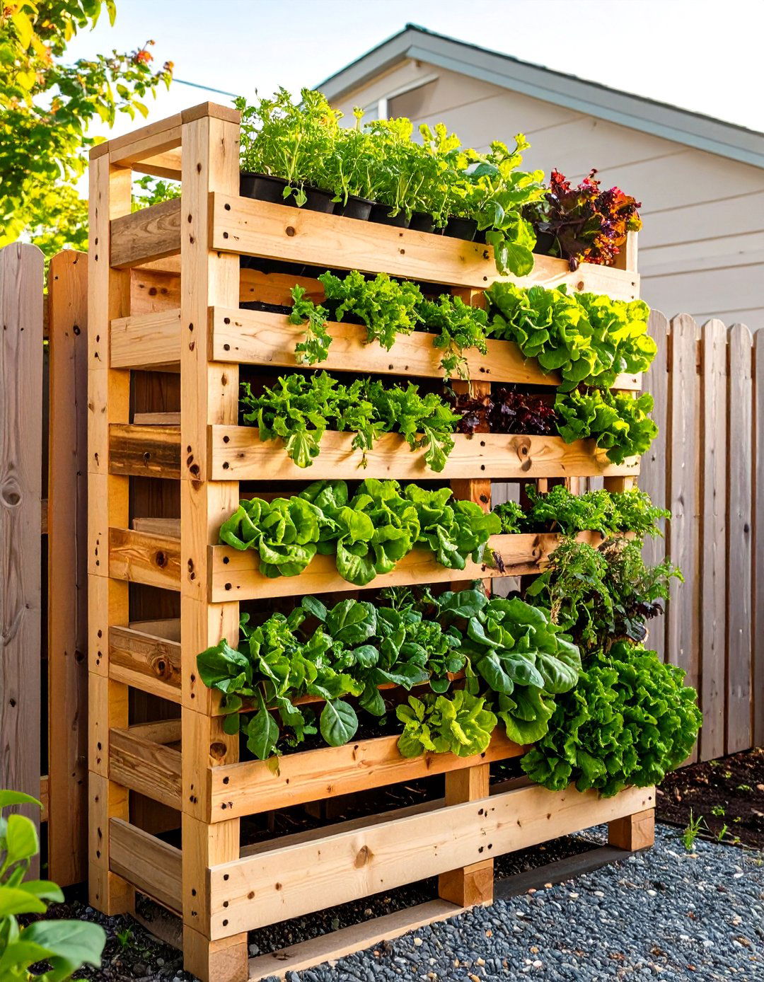 Build a Simple Vertical Garden - 30 simple landscaping ideas